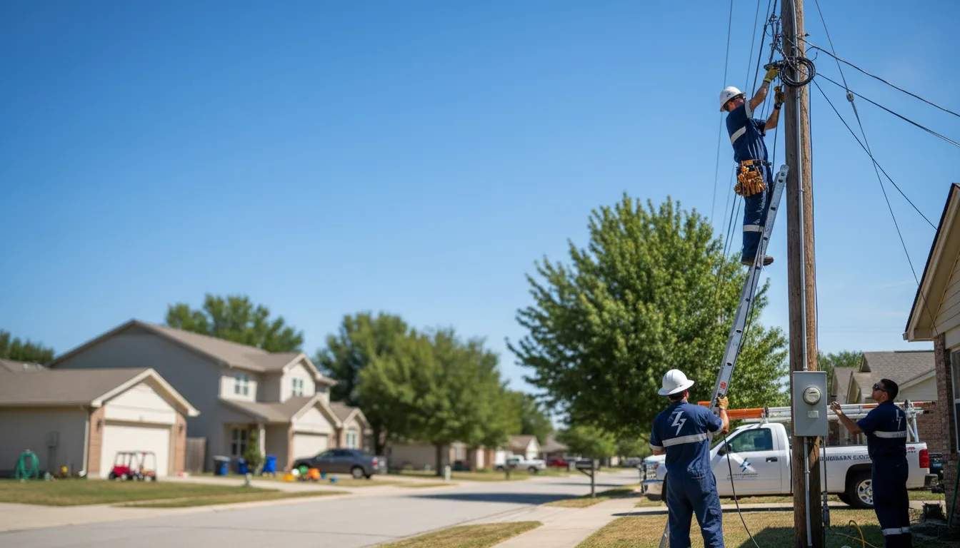 Residential electrician providing installation services in Hyannis, NE